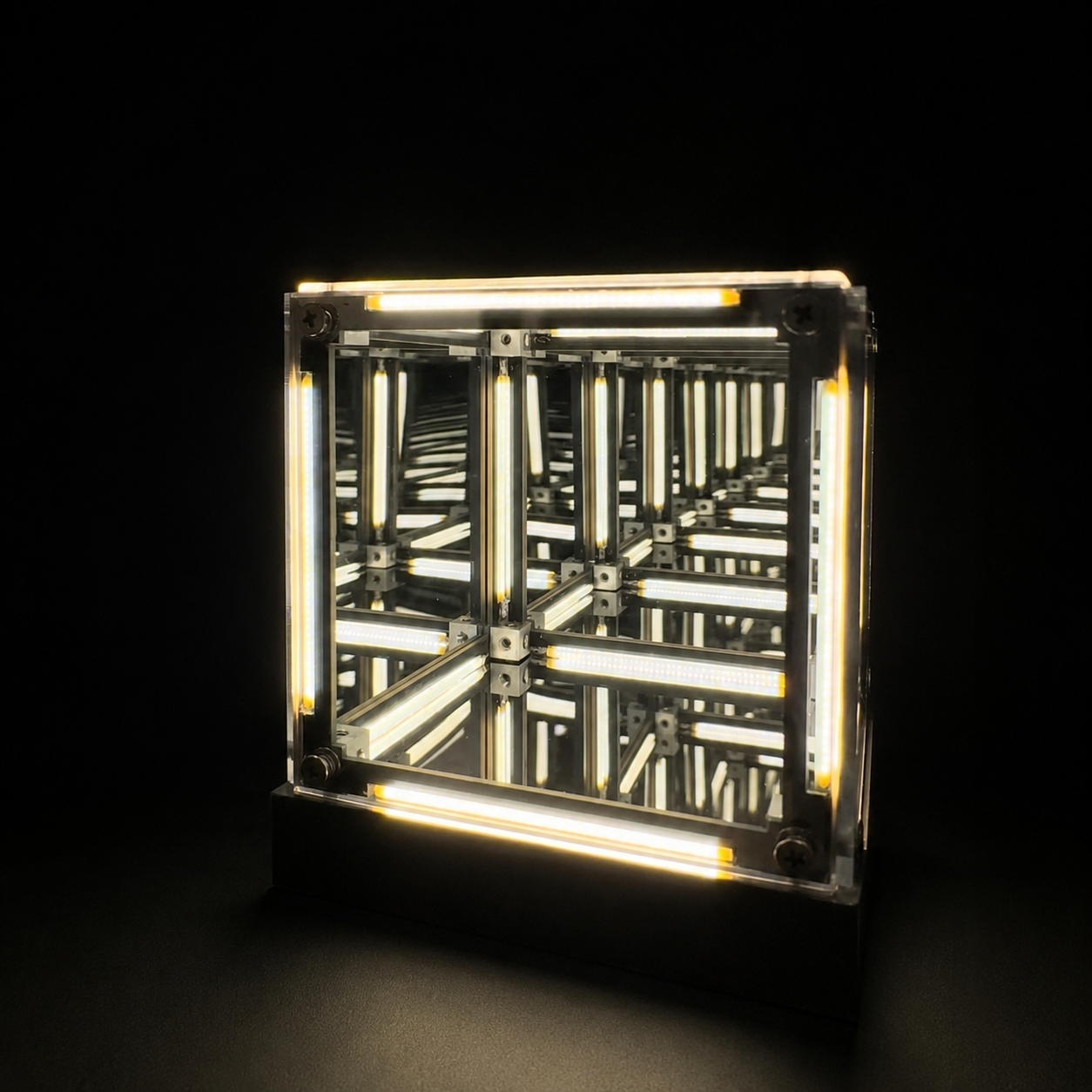 CUBO INFINITO 4D CON LUZ LED