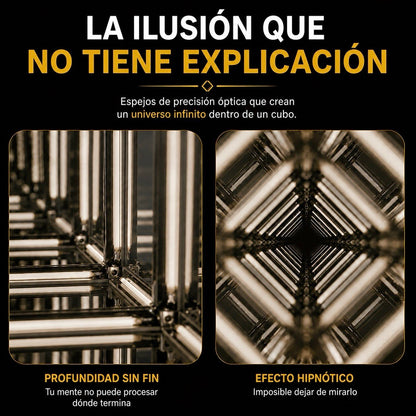 CUBO INFINITO 4D CON LUZ LED